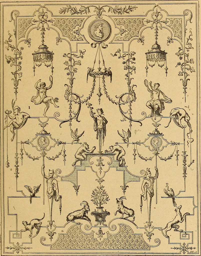 An illustration from Dictionnaire des arts décoratifs à l'usage des artisans, des artistes, des amateurs et des écoles, 1880, leaf 500