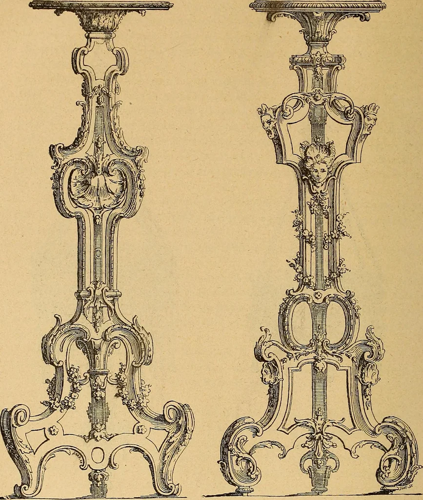 An illustration from Dictionnaire des arts décoratifs à l'usage des artisans, des artistes, des amateurs et des écoles, 1880, leaf 503