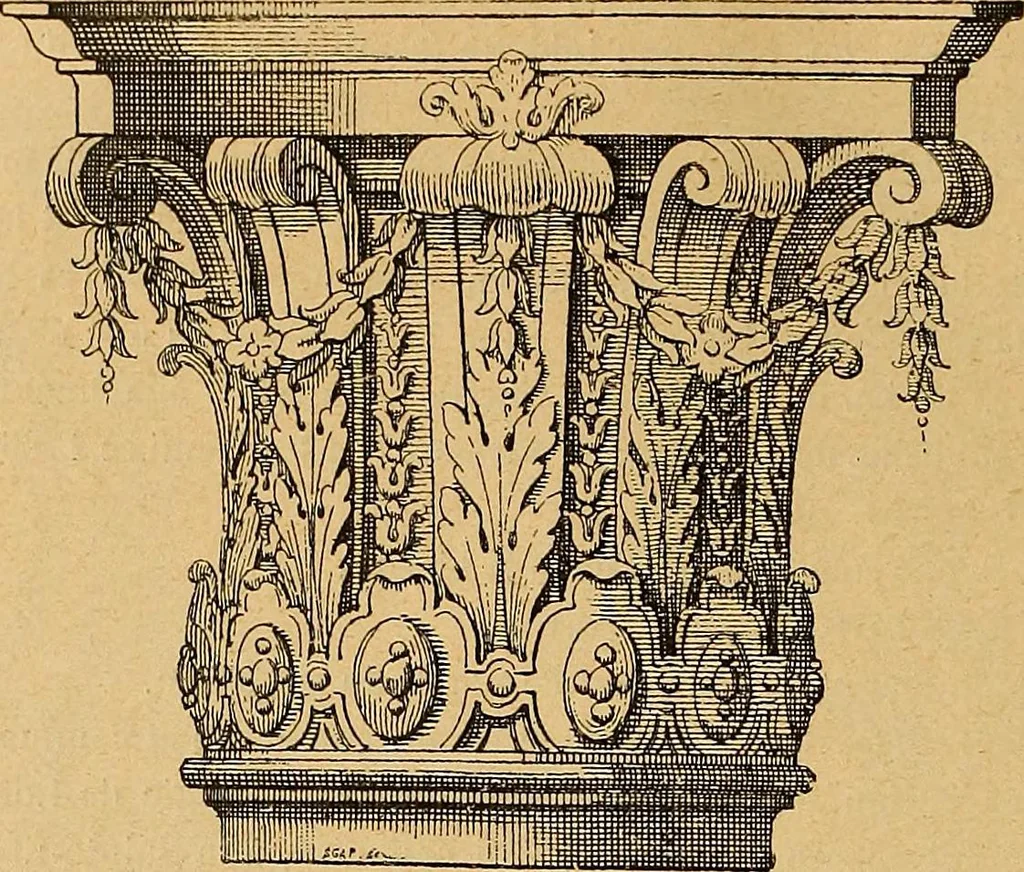 An illustration from Dictionnaire des arts décoratifs à l'usage des artisans, des artistes, des amateurs et des écoles, 1880, leaf 505