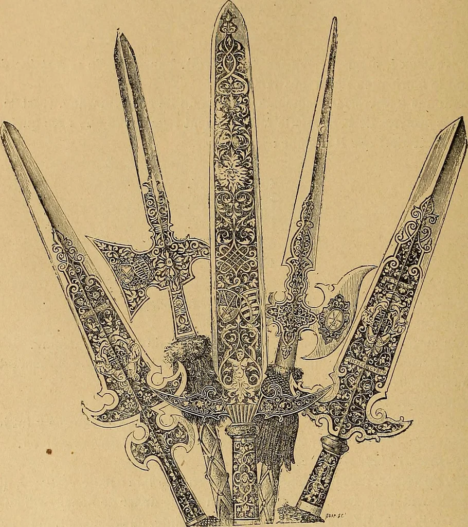 An illustration from Dictionnaire des arts décoratifs à l'usage des artisans, des artistes, des amateurs et des écoles, 1880, leaf 507