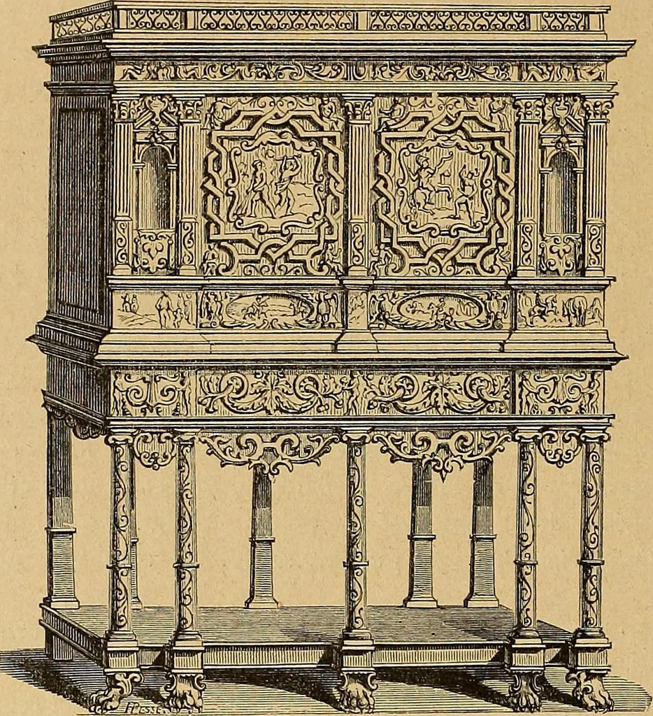 An illustration from Dictionnaire des arts décoratifs à l'usage des artisans, des artistes, des amateurs et des écoles, 1880, leaf 515