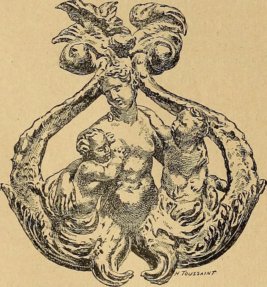 An illustration from Dictionnaire des arts décoratifs à l'usage des artisans, des artistes, des amateurs et des écoles, 1880, leaf 517