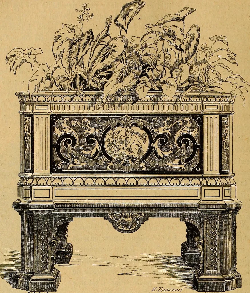 An illustration from Dictionnaire des arts décoratifs à l'usage des artisans, des artistes, des amateurs et des écoles, 1880, leaf 545