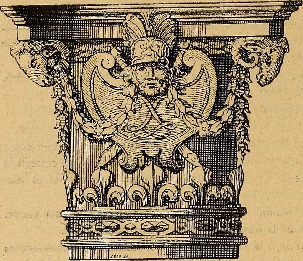 An illustration from Dictionnaire des arts décoratifs à l'usage des artisans, des artistes, des amateurs et des écoles, 1880, leaf 551