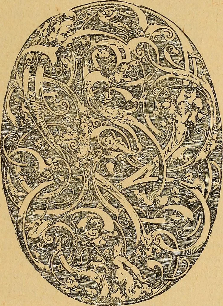 An illustration from Dictionnaire des arts décoratifs à l'usage des artisans, des artistes, des amateurs et des écoles, 1880, leaf 556