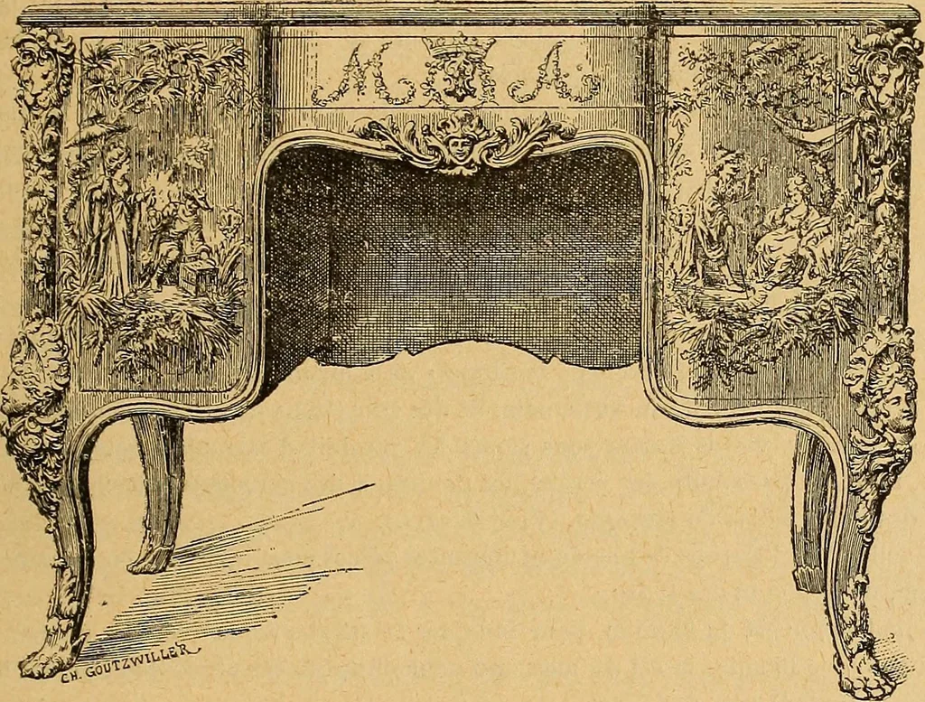 An illustration from Dictionnaire des arts décoratifs à l'usage des artisans, des artistes, des amateurs et des écoles, 1880, leaf 558