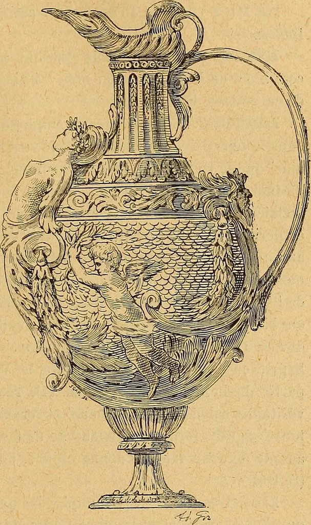 An illustration from Dictionnaire des arts décoratifs à l'usage des artisans, des artistes, des amateurs et des écoles, 1880, leaf 562