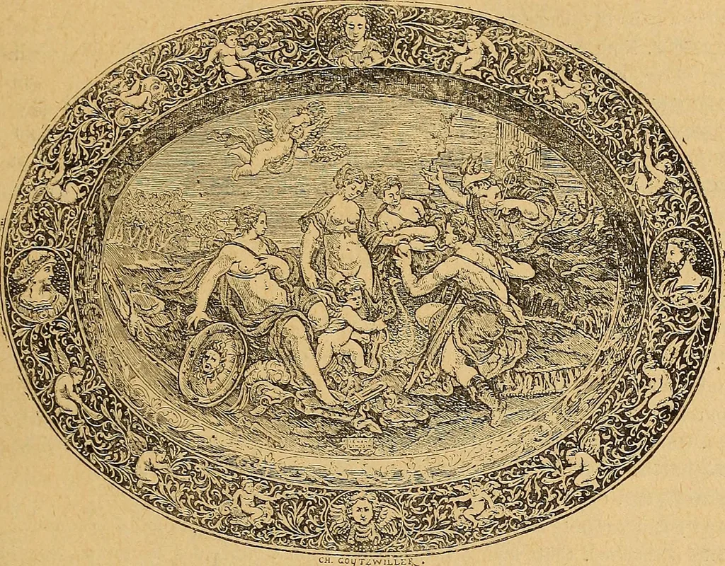 An illustration from Dictionnaire des arts décoratifs à l'usage des artisans, des artistes, des amateurs et des écoles, 1880, leaf 568