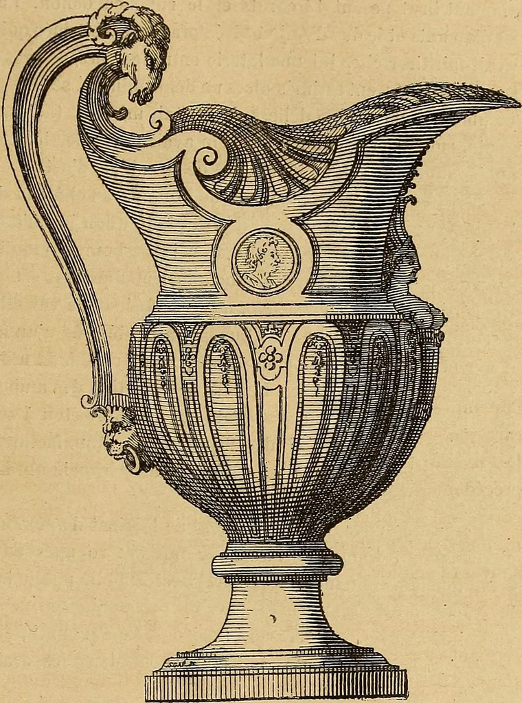 An illustration from Dictionnaire des arts décoratifs à l'usage des artisans, des artistes, des amateurs et des écoles, 1880, leaf 584