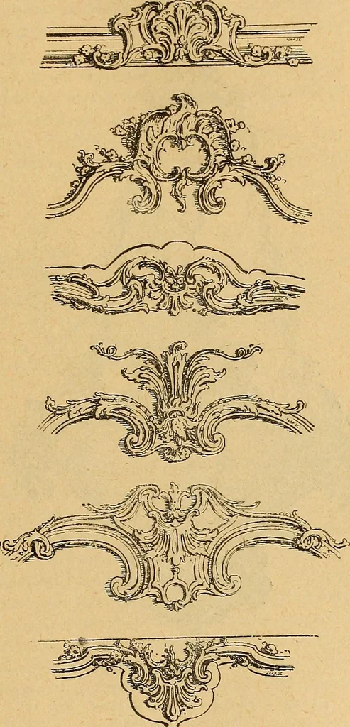 An illustration from Dictionnaire des arts décoratifs à l'usage des artisans, des artistes, des amateurs et des écoles, 1880, leaf 592