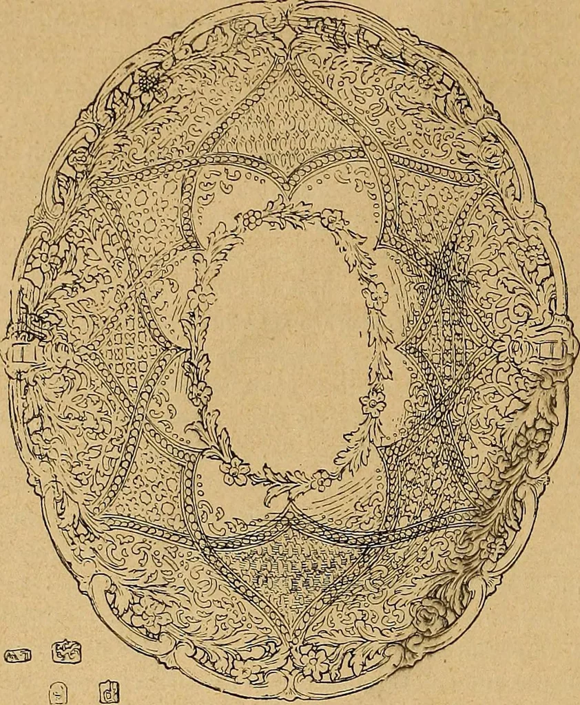 An illustration from Dictionnaire des arts décoratifs à l'usage des artisans, des artistes, des amateurs et des écoles, 1880, leaf 63