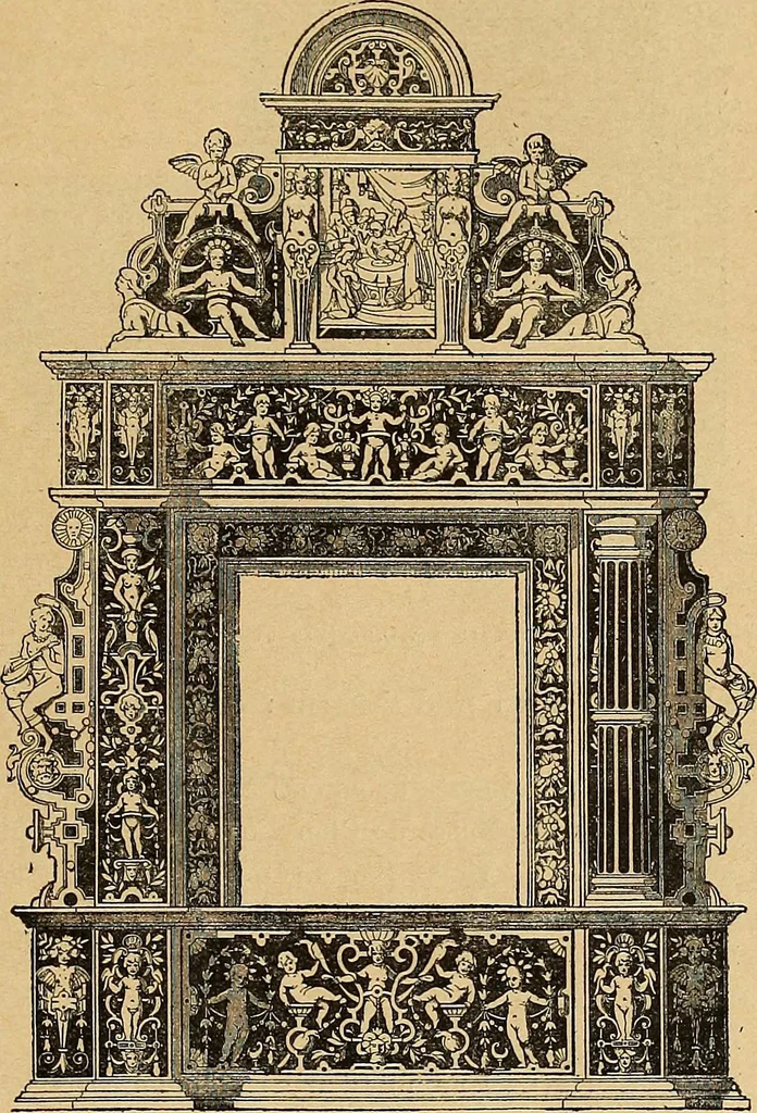 An illustration from Dictionnaire des arts décoratifs à l'usage des artisans, des artistes, des amateurs et des écoles, 1880, leaf 646