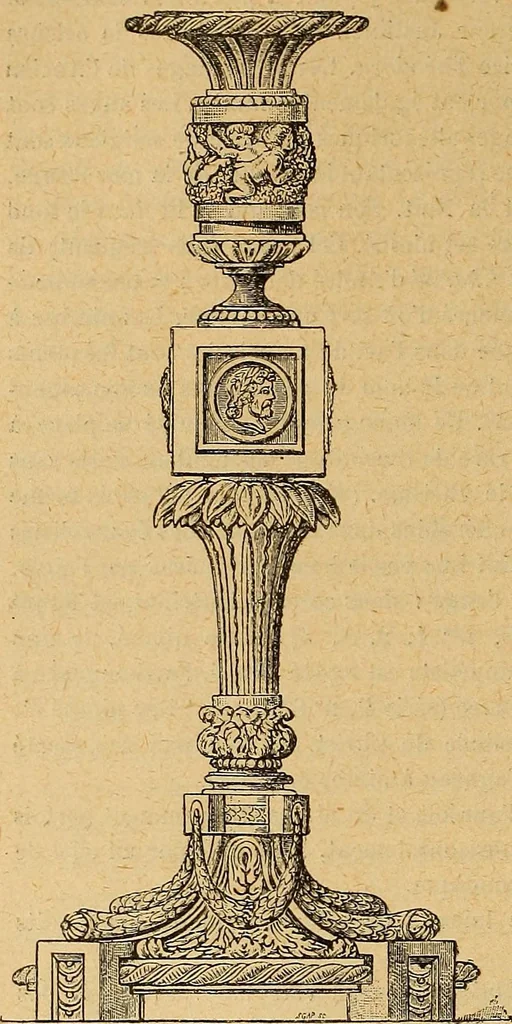 An illustration from Dictionnaire des arts décoratifs à l'usage des artisans, des artistes, des amateurs et des écoles, 1880, leaf 671