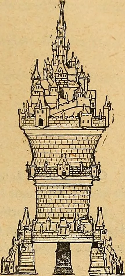 An illustration from Dictionnaire des arts décoratifs à l'usage des artisans, des artistes, des amateurs et des écoles, 1880, leaf 674