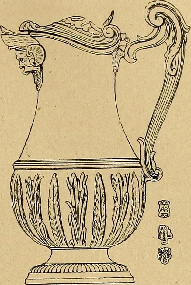 An illustration from Dictionnaire des arts décoratifs à l'usage des artisans, des artistes, des amateurs et des écoles, 1880, leaf 690