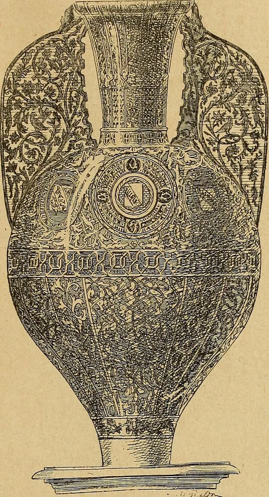 An illustration from Dictionnaire des arts décoratifs à l'usage des artisans, des artistes, des amateurs et des écoles, 1880, leaf 70