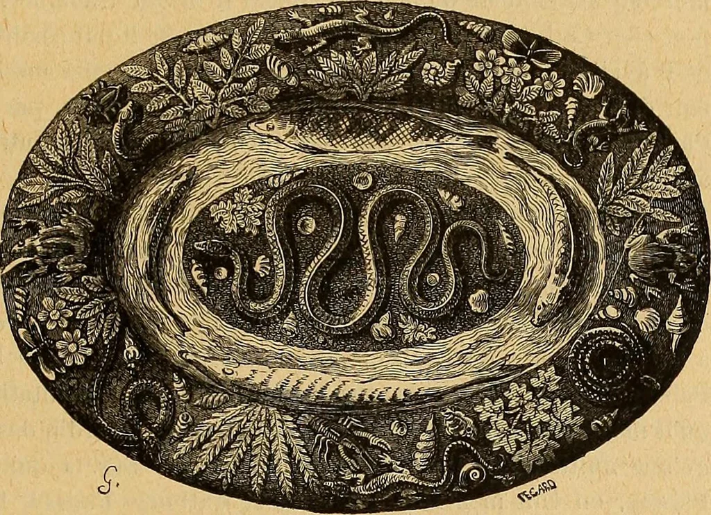 An illustration from Dictionnaire des arts décoratifs à l'usage des artisans, des artistes, des amateurs et des écoles, 1880, leaf 710