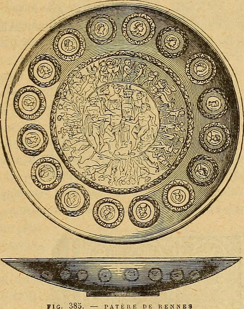 An illustration from Dictionnaire des arts décoratifs à l'usage des artisans, des artistes, des amateurs et des écoles, 1880, leaf 722