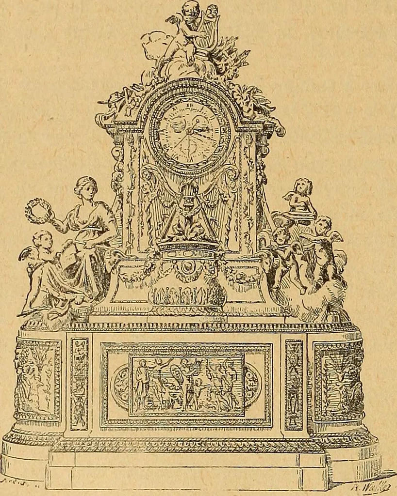 An illustration from Dictionnaire des arts décoratifs à l'usage des artisans, des artistes, des amateurs et des écoles, 1880, leaf 733