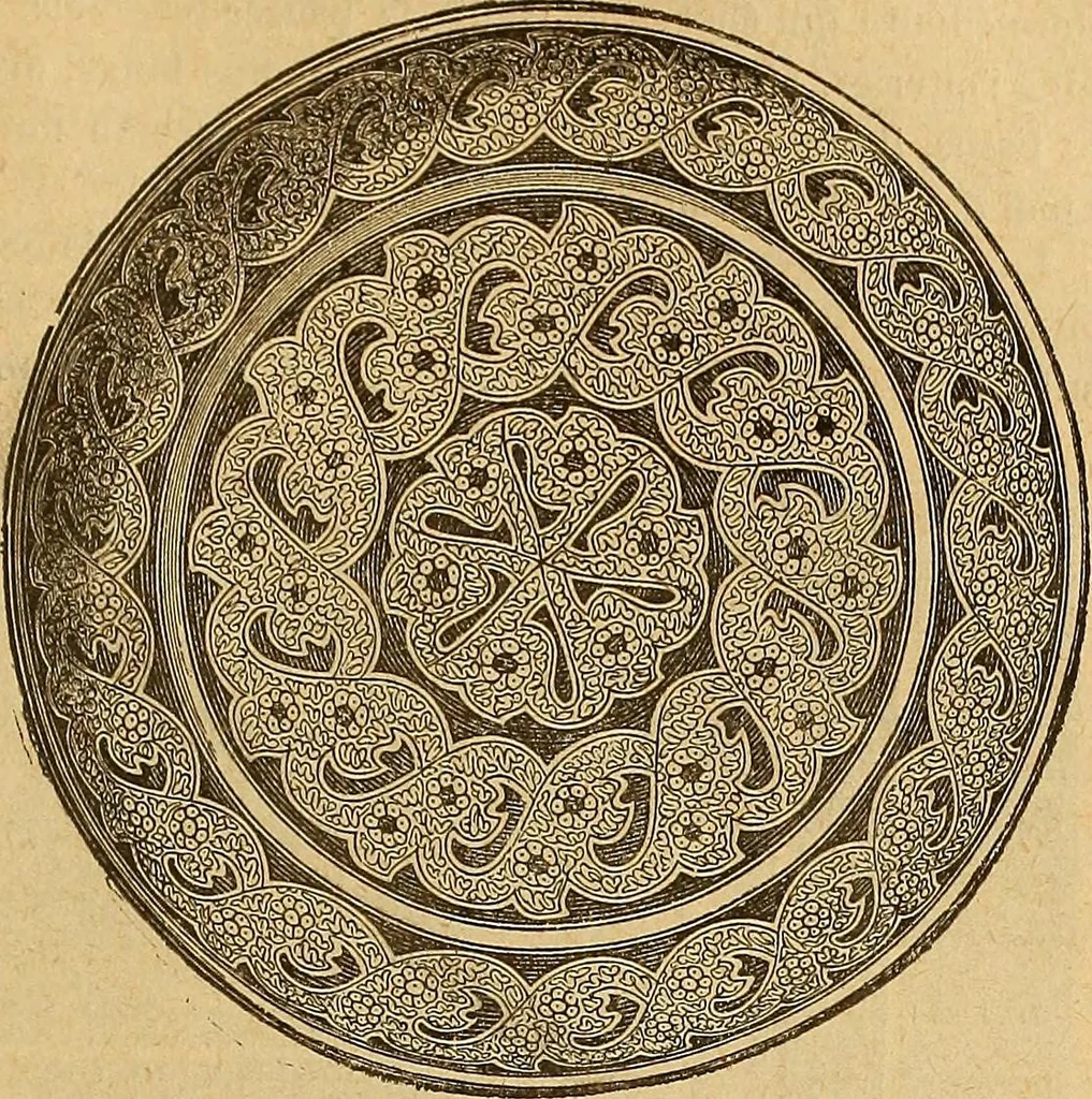An illustration from Dictionnaire des arts décoratifs à l'usage des artisans, des artistes, des amateurs et des écoles, 1880, leaf 740