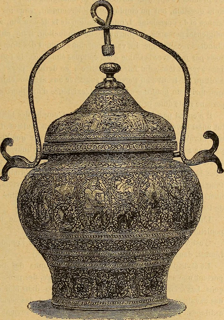 An illustration from Dictionnaire des arts décoratifs à l'usage des artisans, des artistes, des amateurs et des écoles, 1880, leaf 742