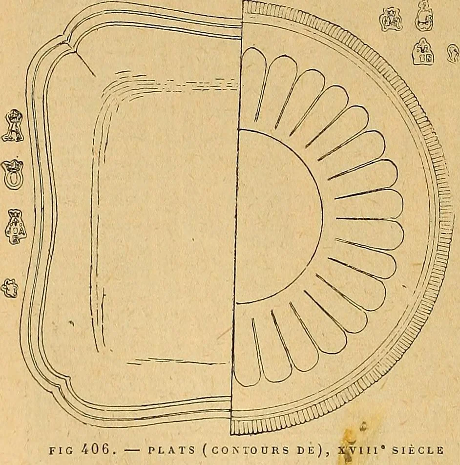 An illustration from Dictionnaire des arts décoratifs à l'usage des artisans, des artistes, des amateurs et des écoles, 1880, leaf 761