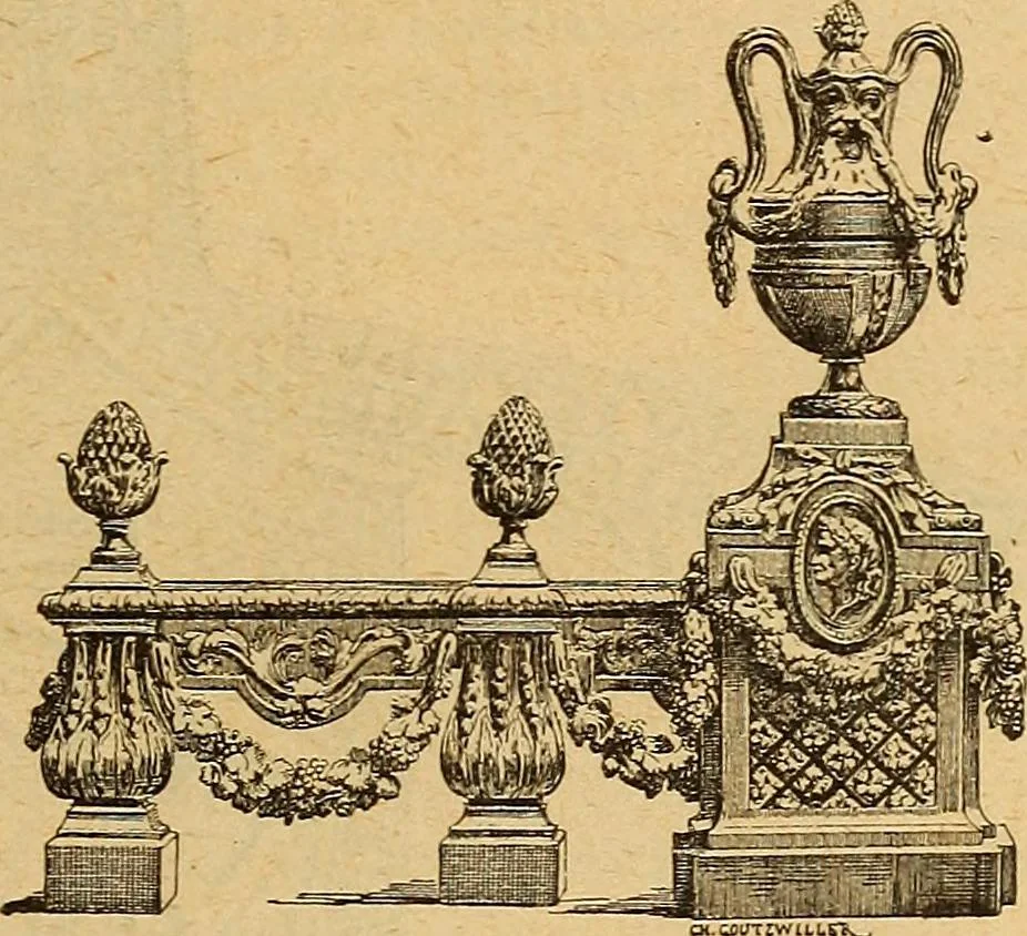 An illustration from Dictionnaire des arts décoratifs à l'usage des artisans, des artistes, des amateurs et des écoles, 1880, leaf 772