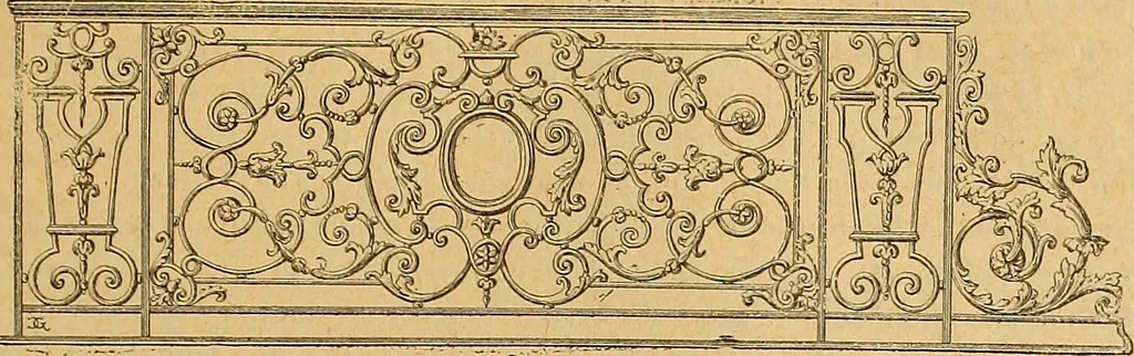An illustration from Dictionnaire des arts décoratifs à l'usage des artisans, des artistes, des amateurs et des écoles, 1880, leaf 796