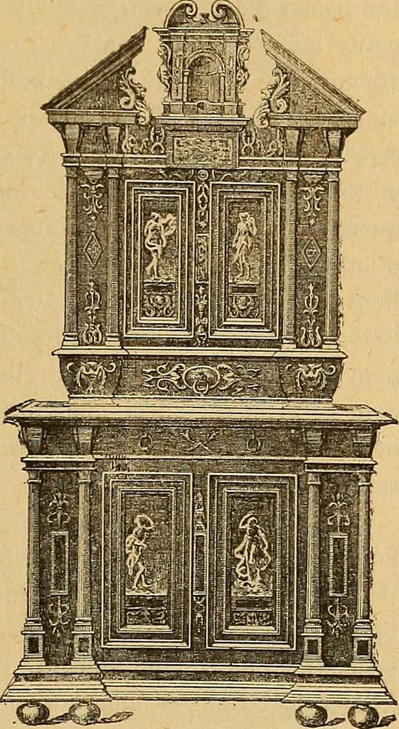 An illustration from Dictionnaire des arts décoratifs à l'usage des artisans, des artistes, des amateurs et des écoles, 1880, leaf 810