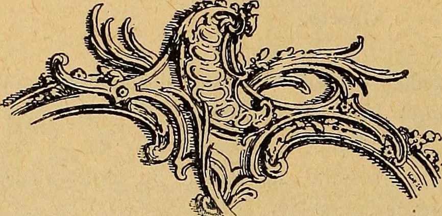 An illustration from Dictionnaire des arts décoratifs à l'usage des artisans, des artistes, des amateurs et des écoles, 1880, leaf 831
