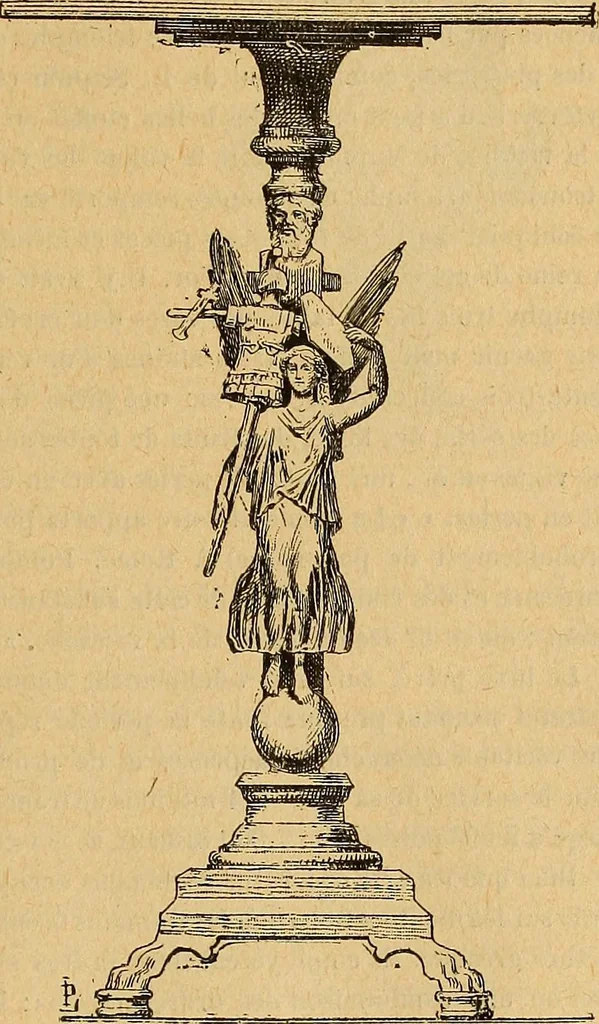 An illustration from Dictionnaire des arts décoratifs à l'usage des artisans, des artistes, des amateurs et des écoles, 1880, leaf 832