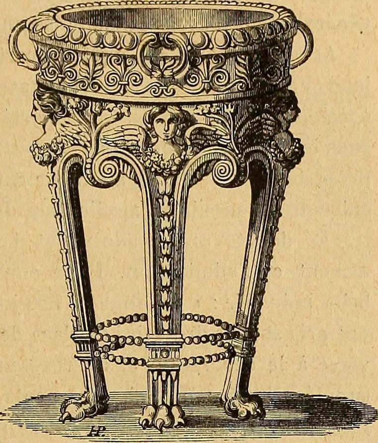 An illustration from Dictionnaire des arts décoratifs à l'usage des artisans, des artistes, des amateurs et des écoles, 1880, leaf 836