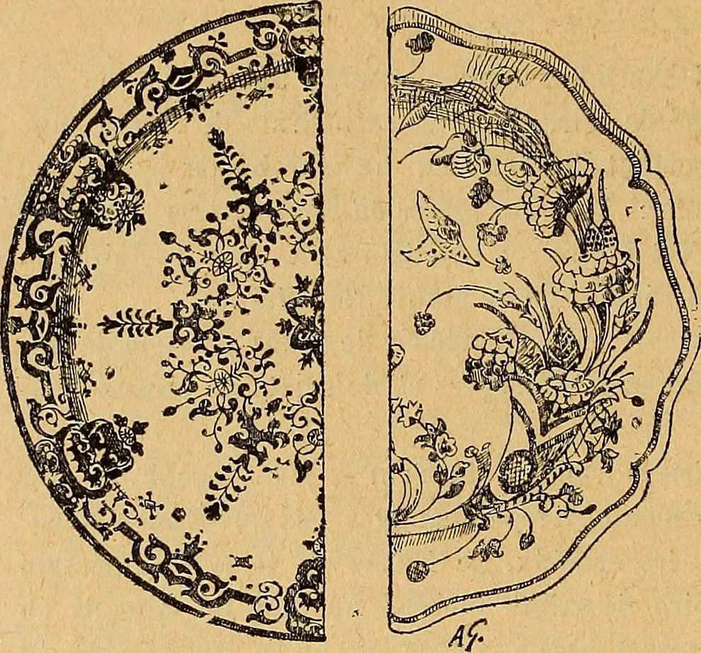An illustration from Dictionnaire des arts décoratifs à l'usage des artisans, des artistes, des amateurs et des écoles, 1880, leaf 843