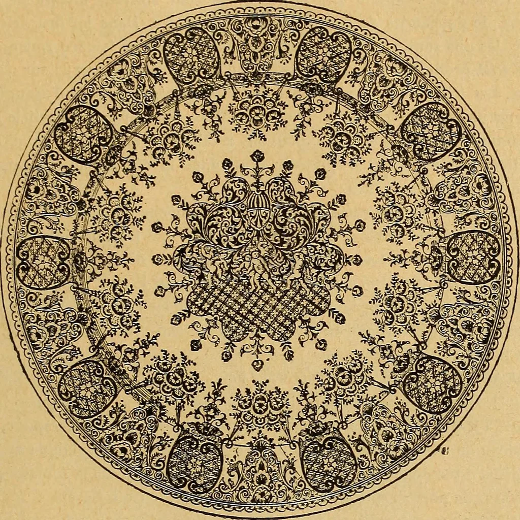An illustration from Dictionnaire des arts décoratifs à l'usage des artisans, des artistes, des amateurs et des écoles, 1880, leaf 844
