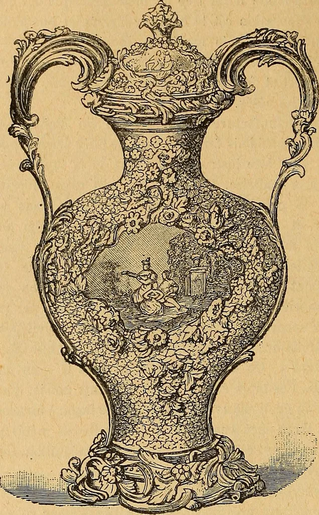 An illustration from Dictionnaire des arts décoratifs à l'usage des artisans, des artistes, des amateurs et des écoles, 1880, leaf 859