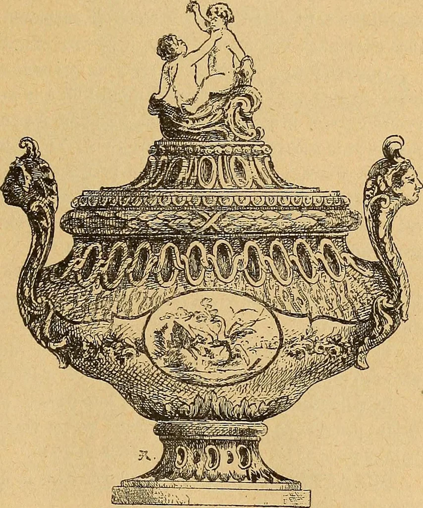 An illustration from Dictionnaire des arts décoratifs à l'usage des artisans, des artistes, des amateurs et des écoles, 1880, leaf 862