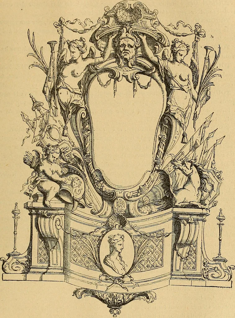 An illustration from Dictionnaire des arts décoratifs à l'usage des artisans, des artistes, des amateurs et des écoles, 1880, leaf 940
