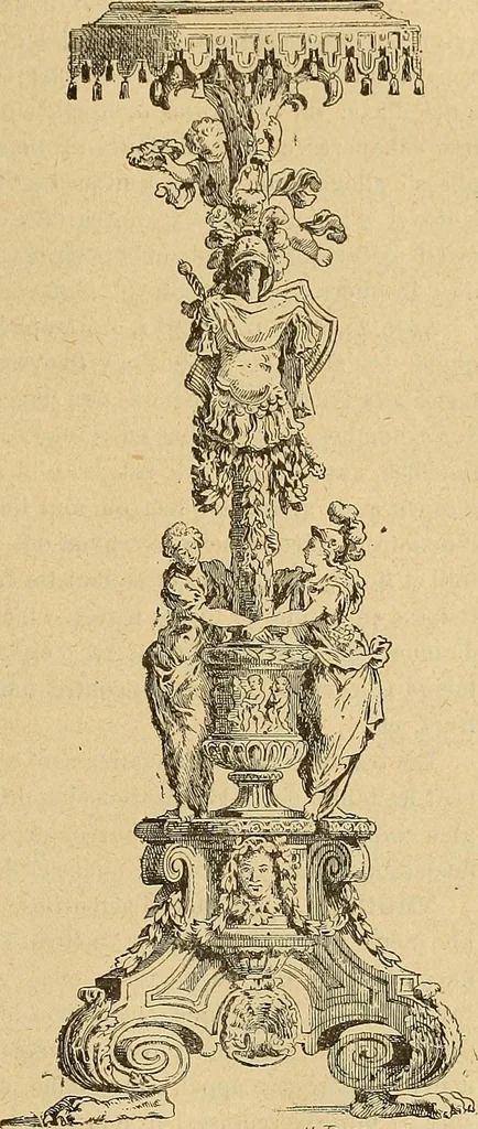 An illustration from Dictionnaire des arts décoratifs à l'usage des artisans, des artistes, des amateurs et des écoles, 1880, leaf 954