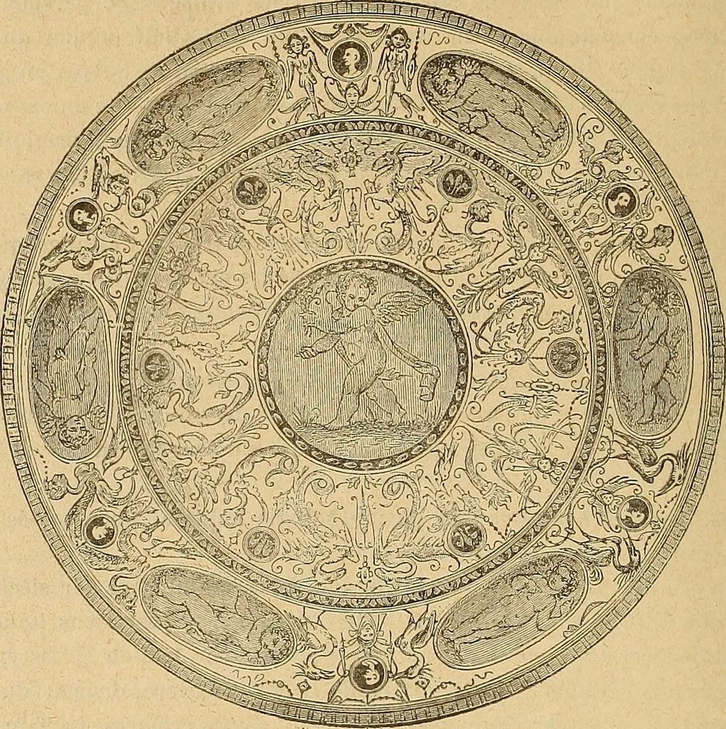 An illustration from Dictionnaire des arts décoratifs à l'usage des artisans, des artistes, des amateurs et des écoles, 1880, leaf 965