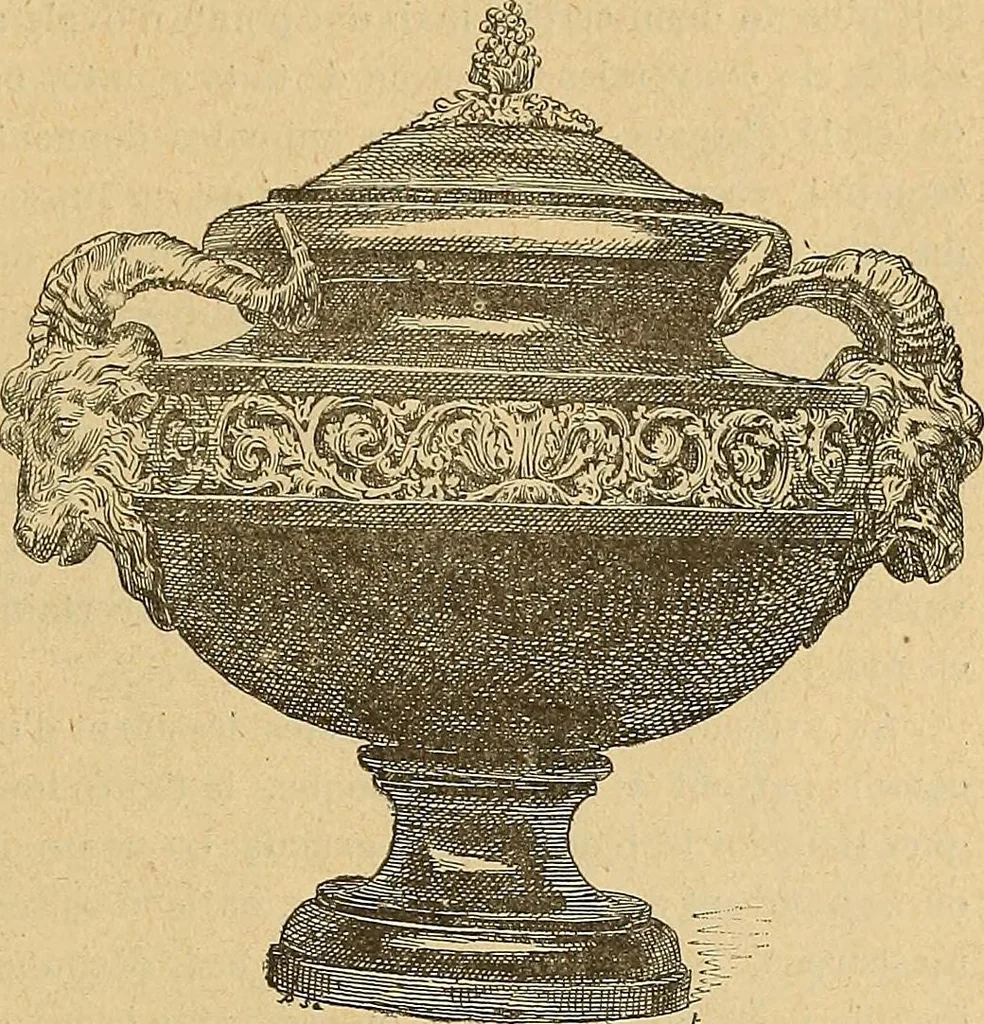 An illustration from Dictionnaire des arts décoratifs à l'usage des artisans, des artistes, des amateurs et des écoles, 1880, leaf 976