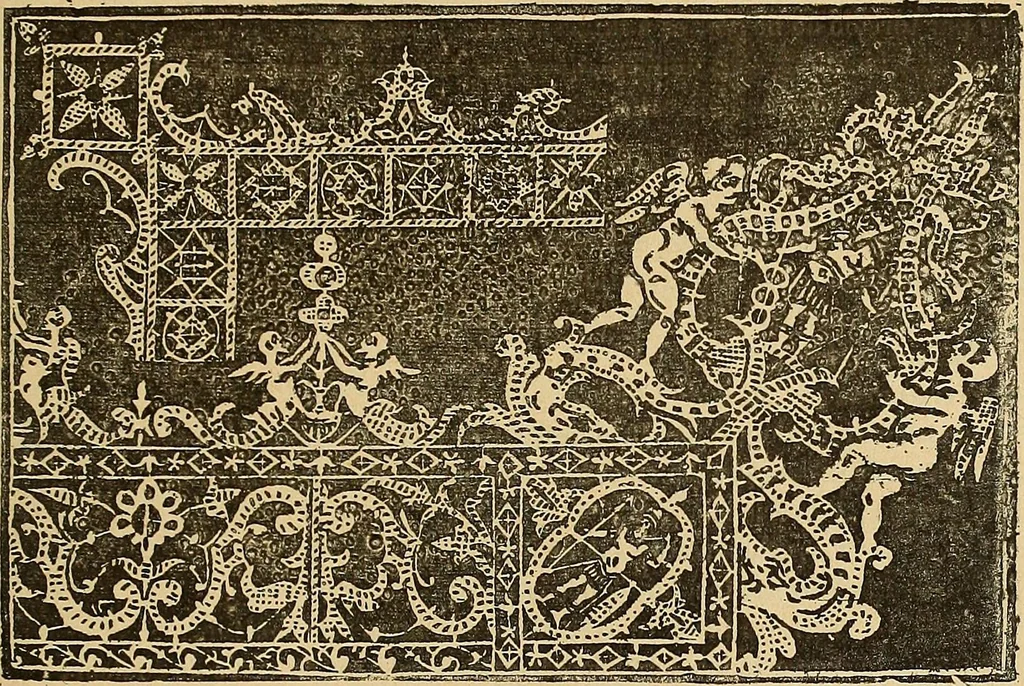 An illustration from Dictionnaire des arts décoratifs à l'usage des artisans, des artistes, des amateurs et des écoles, 1880, leaf 986