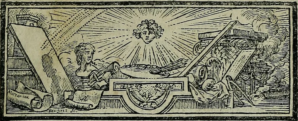 An illustration from Dictionnaire des arts de peinture, sculpture et gravure, 1792, leaf 8