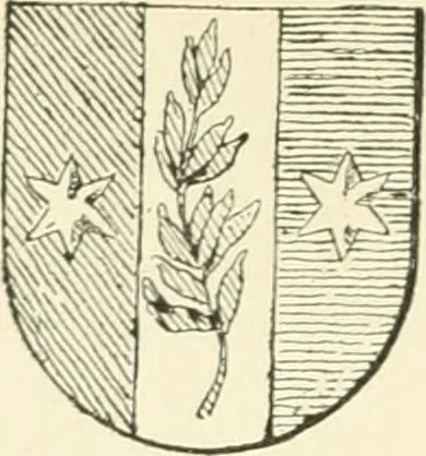 An illustration from Dictionnaire des figures héraldiques, 1894, leaf 10