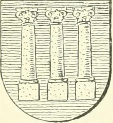 An illustration from Dictionnaire des figures héraldiques, 1894, leaf 126