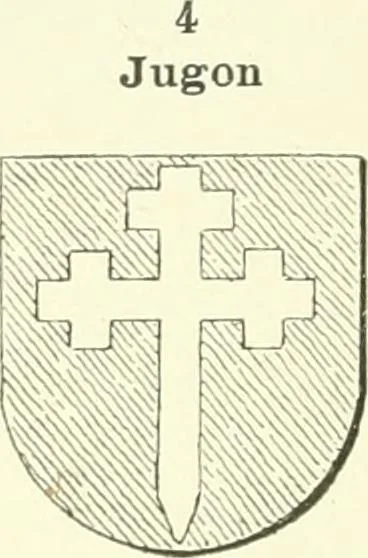 An illustration from Dictionnaire des figures héraldiques, 1894, leaf 522