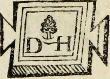An illustration from Dictionnaire des monogrammes, chiffres, lettres initiales, logogryphes, rébus, &c. sous lesquels les plus célébres peintres, graveurs & dessinateurs ont dessiné leurs noms, 1750, leaf 174