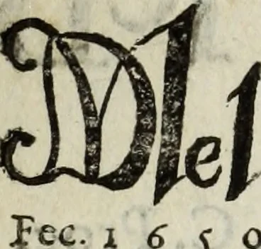 An illustration from Dictionnaire des monogrammes, chiffres, lettres initiales, logogryphes, rébus, &c. sous lesquels les plus célébres peintres, graveurs & dessinateurs ont dessiné leurs noms, 1750, leaf 259