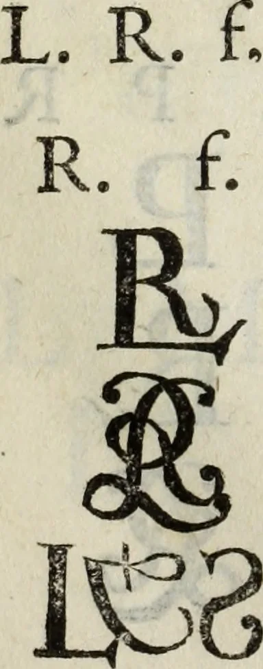 An illustration from Dictionnaire des monogrammes, chiffres, lettres initiales, logogryphes, rébus, &c. sous lesquels les plus célébres peintres, graveurs & dessinateurs ont dessiné leurs noms, 1750, leaf 293