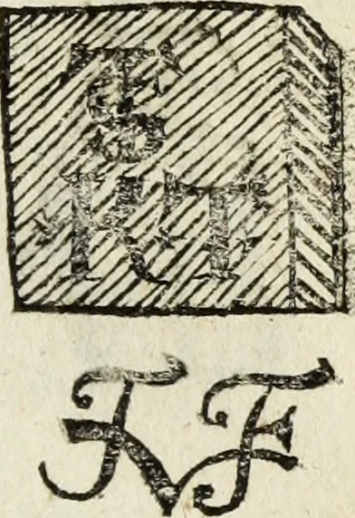 An illustration from Dictionnaire des monogrammes, chiffres, lettres initiales, logogryphes, rébus, &c. sous lesquels les plus célébres peintres, graveurs & dessinateurs ont dessiné leurs noms, 1750, leaf 362