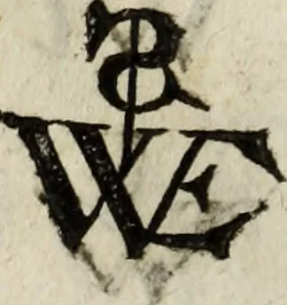 An illustration from Dictionnaire des monogrammes, chiffres, lettres initiales, logogryphes, rébus, &c. sous lesquels les plus célébres peintres, graveurs & dessinateurs ont dessiné leurs noms, 1750, leaf 375